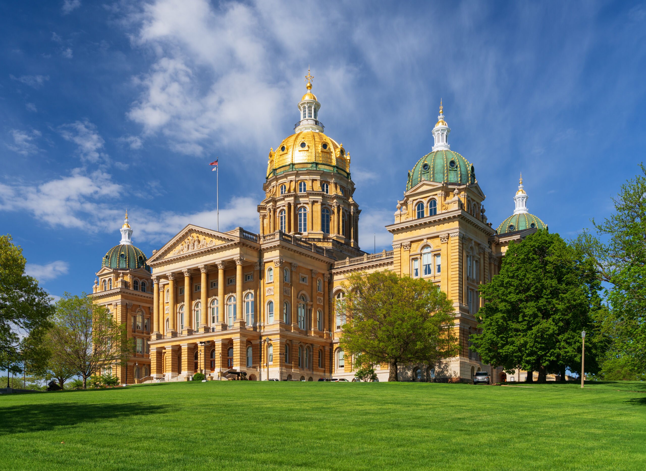 Des Moines, Iowa, USA at the Capitol Building