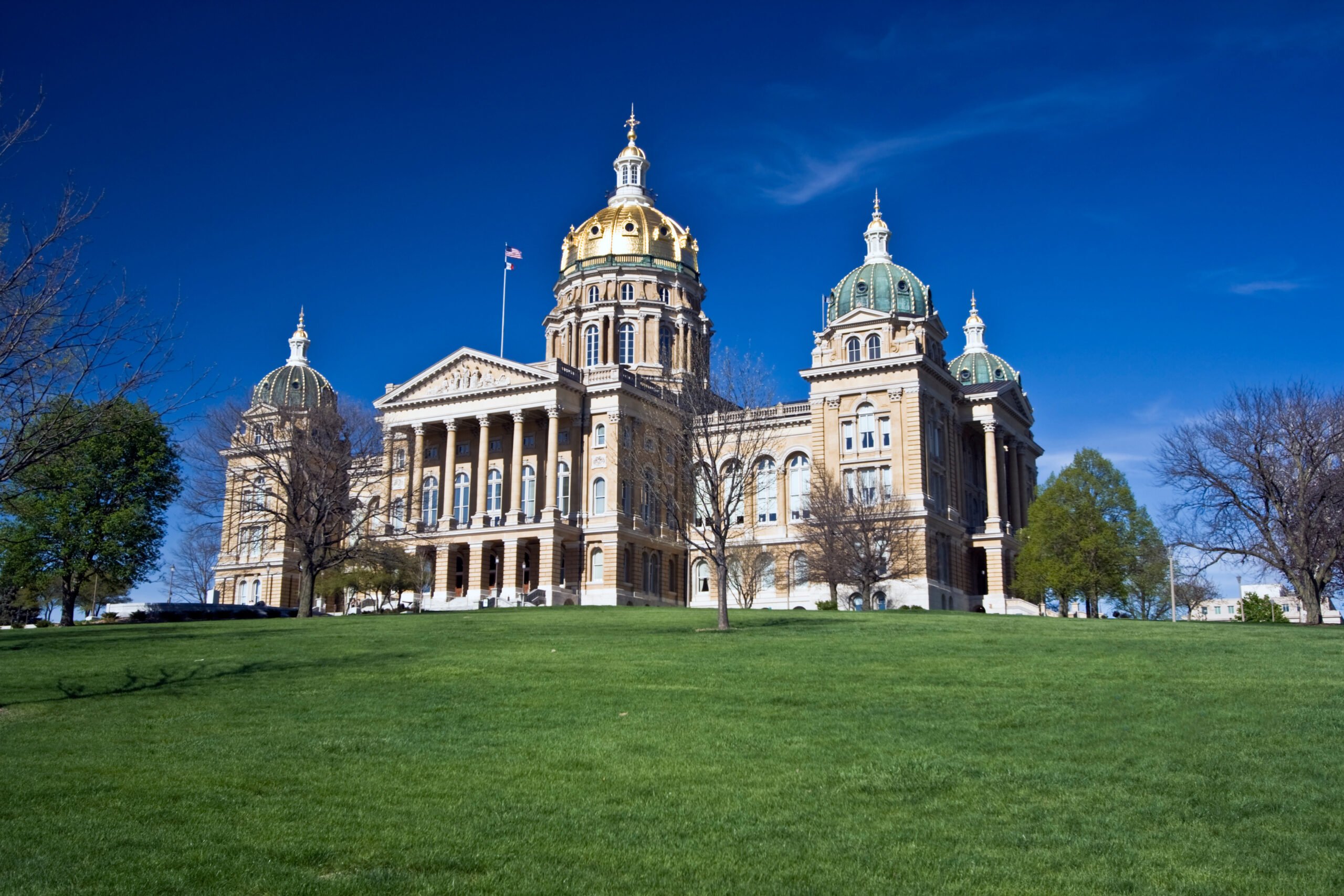 State Capitol of Iowa in Des Moines.